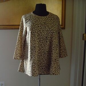 Kim & Cami Trapeze Leopard Print Tunic 2X